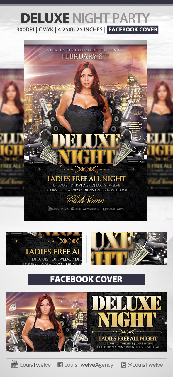 FREE Deluxe Party Flyer Template