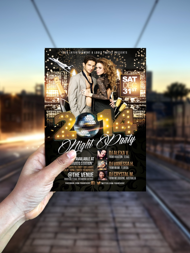 NYE or Elegance Party | Flyer + FB Cover